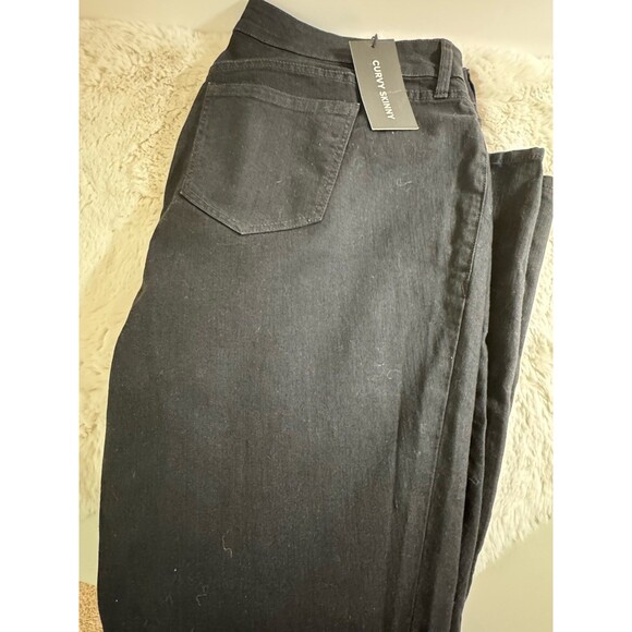 NEW Torrid Curvy Skinny Ankle Jeans Stretch Black Plus Size 18 Regular Dark Wash - Picture 10 of 11